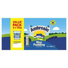 Ambrosia Ready To Eat Rice Pudding Pots 6 x 120g - Honesty Sales U.K