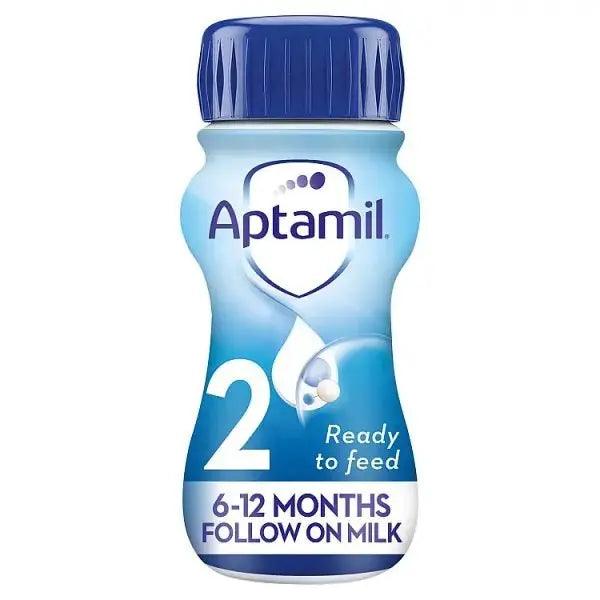 Aptamil 2 Follow On Baby Milk Formula 6-12 Months 200ml (Case of 12) - Honesty Sales U.K