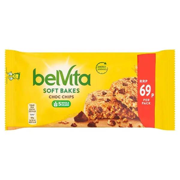 Belvita Breakfast Biscuits Soft Bakes Choc Chips 69p PMP 50g (Case of 20) - Honesty Sales U.K