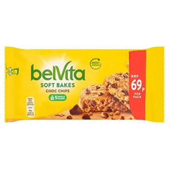 Belvita Breakfast Biscuits Soft Bakes Choc Chips 69p PMP 50g (Case of 20) - Honesty Sales U.K