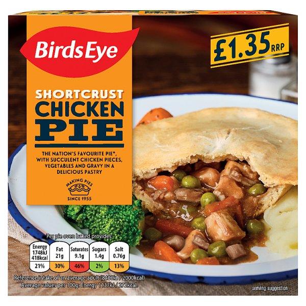 Birds Eye Shortcrust Chicken Pie 155g - Honesty Sales U.K
