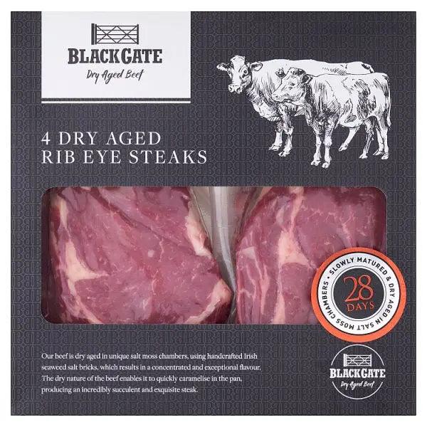 Blackgate Dry Aged Beef Rib Eye Steaks (4 x 220g) 880g - Honesty Sales U.K