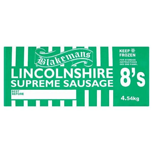Blakemans Lincolnshire Supreme Sausage 8's 4.54kg - Honesty Sales U.K