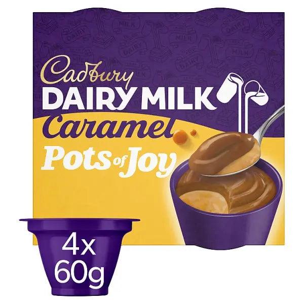 Cadbury Dairy Milk Pots of Joy Caramel Chocolate Dessert (Case of 4) - Honesty Sales U.K