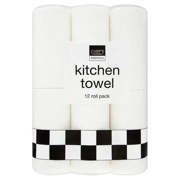 Chef's Essentials Kitchen Towel 12 Roll (Case of 3) - Honesty Sales U.K