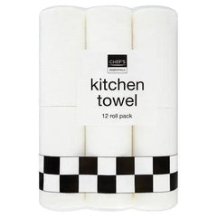 Chef's Essentials Kitchen Towel 12 Roll (Case of 3) - Honesty Sales U.K