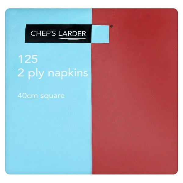Chef's Larder 125 2 Ply Burgundy Napkins 40cm Square - Sets of 125 - Honesty Sales U.K