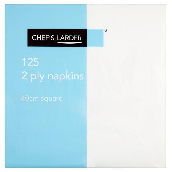 Chef’s Larder 125 2 Ply Napkins 40cm Square - Sets of 125 - Honesty Sales U.K