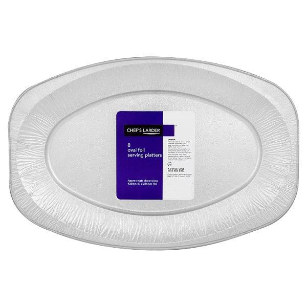 Chef's Larder 8 Oval Foil Serving Platters - Honesty Sales U.K
