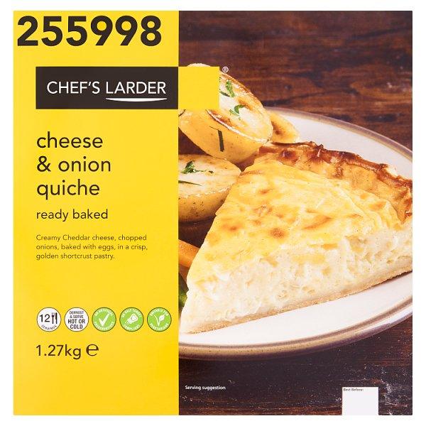 Chef's Larder Cheese & Onion Quiche 1.27kg - Honesty Sales U.K