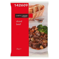Chef's Larder Diced Beef 2kg - Honesty Sales U.K