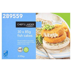 Chef's Larder Fish Cakes 30 x 85g (2.55kg) - Honesty Sales U.K