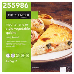 Chef's Larder Mediterranean Style Vegetable Quiche 1.27kg - Honesty Sales U.K
