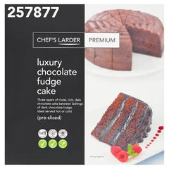 Chef's Larder Premium Luxury Chocolate Fudge Cake - Honesty Sales U.K
