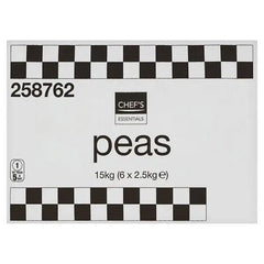 Chefs Essentials Peas 15kg (6 x 2.5kg) - Honesty Sales U.K