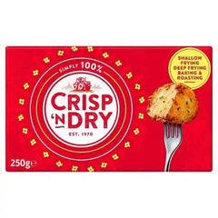 Crisp 'n Dry Simply 100% White Cooking Fat 250g - Honesty Sales U.K