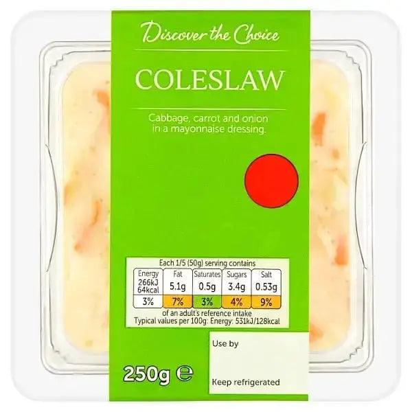 Discover the Choice Coleslaw 250g for vegetarians - Honesty Sales U.K