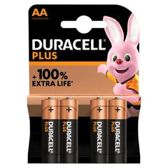 Duracell Plus 100% AA 4 Pack (Case of 20) Duracell