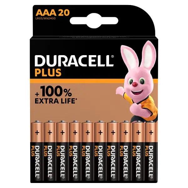 Duracell Plus AAA 20pk (Case of 10) Duracell