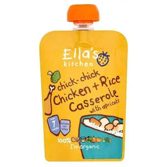 Ella's Kitchen Organic Chicken + Rice Casserole with Apricots Pouch 7+ Months 130g ( Pack Of  6 ) - Honesty Sales U.K