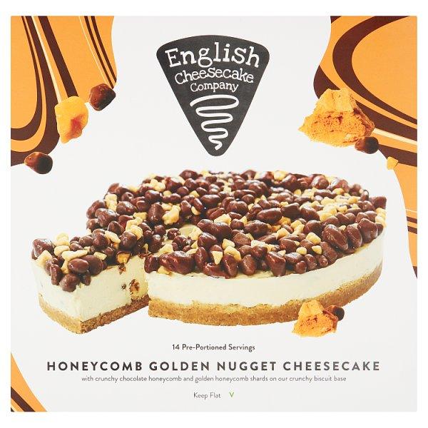English Cheesecake Company Honeycomb Golden Nugget Cheesecake 1.780kg - Honesty Sales U.K