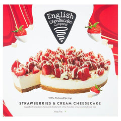 English Cheesecake Company Strawberries & Cream Cheesecake 1.890kg - Honesty Sales U.K