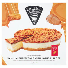 English Cheesecake Company Vanilla Cheesecake with Lotus Biscoff 1.800kg - Honesty Sales U.K