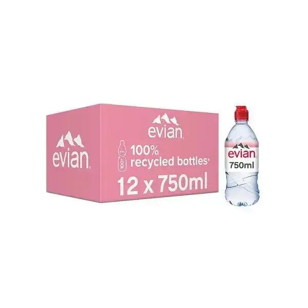 Evian Natural Mineral Evian Natural Mineral Water 75cl (Case of 12) 75cl (Case of 12) - Honesty Sales U.K