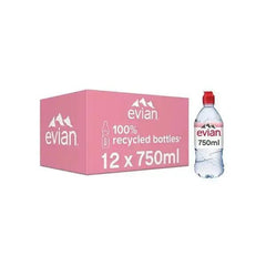 Evian Natural Mineral Evian Natural Mineral Water 75cl (Case of 12) 75cl (Case of 12) - Honesty Sales U.K