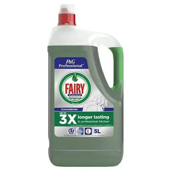 Fairy Professional Concentrated Washing Up Liquid Original 5L - Honesty Sales U.K