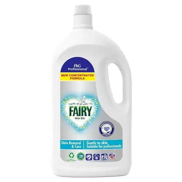 Fairy Professional Non Bio Washing Liquid Laundry Detergent, 90 washes 4.05L Dermatologically Tested - Honesty Sales U.K