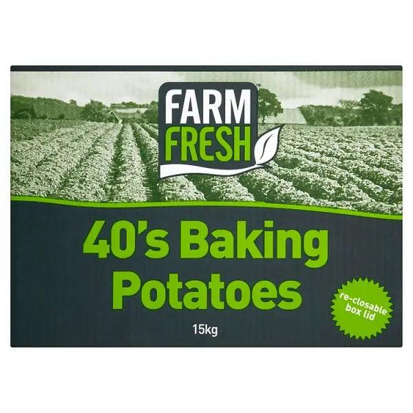 Farm Fresh 40's Baking Potatoes 15kg - Honesty Sales U.K