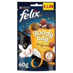 Felix Goody Bag Cat Treats Original 60g (Case of 8) - Honesty Sales U.K