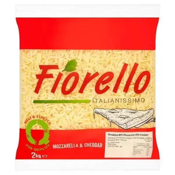 Fiorello Italianissimo Shredded 80% Mozzarella & 20% Cheddar 2kg - Honesty Sales U.K