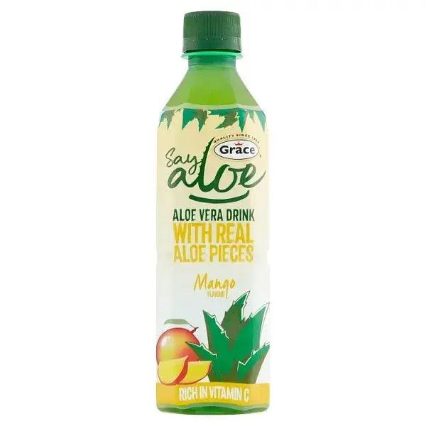 Grace Say Aloe Vera Drink Mango Flavour 500ml (Case of 12) - Honesty Sales U.K