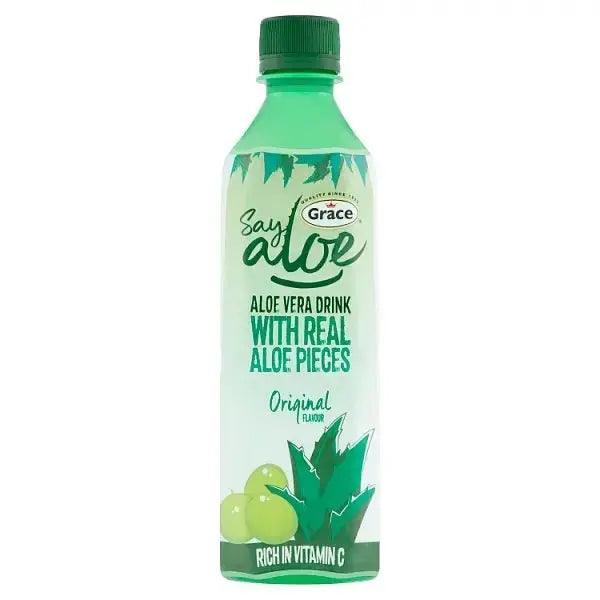Grace Say Aloe Vera Drink Original Flavour 500ml ( Case of 12) - Honesty Sales U.K