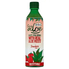 Grace Say Aloe Vera Drink Strawberry Flavour 500ml (Case of 12) - Honesty Sales U.K