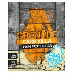 Grenade Carb Killa High Protein Bar White Chocolate Cookie 12 x 60g (Case of 12) - Honesty Sales U.K