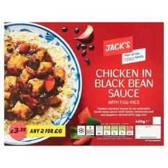 Jack's Chicken in Black Bean Sauce with Egg Rice 400g - Honesty Sales U.K