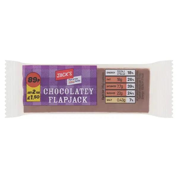 Jack's Chocolatey Flapjack 85g (Case of 12) - Honesty Sales U.K