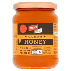 Jack's Clear Honey 454g (Case of 6) - Honesty Sales U.K