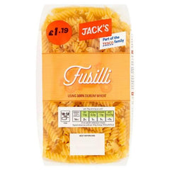 Jack's Fusilli 500g (Case of 12) - Honesty Sales U.K