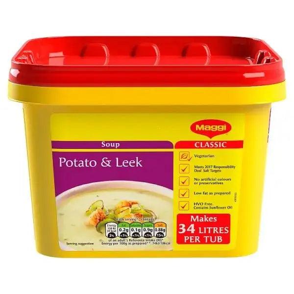 Maggi Classic Potato & Leek Soup Tub 2kg - Honesty Sales U.K