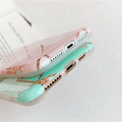 Marble Effect Soft TPU Coral Case - For iPhone 11 Pro - Honesty Sales U.K
