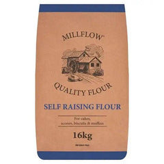 Millflow Self Raising Flour 16kg Quality flour - Honesty Sales U.K