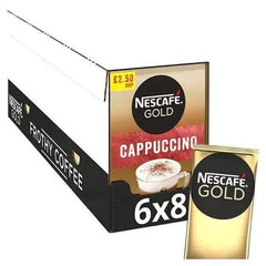 Nescafe Gold Cappuccino Instant Coffee 8 x 17g Sachets - Honesty Sales U.K