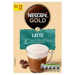 Nescafé Gold Latte 8 x 15.5g (124g) (Case of 6) - Honesty Sales U.K