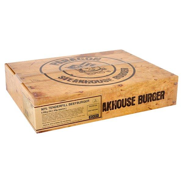 Paragon Steakhouse Burger 54 x 85g (4.59kg) - Honesty Sales U.K
