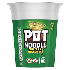 Pot Noodle Chicken & Mushroom Standard 90g (Case of 12) - Honesty Sales U.K