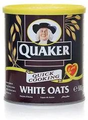 Quaker White Oats Tin - 500g Metal Brands - Honesty Sales U.K